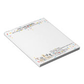 Dogs Confetti Geometric Notitieblok (Schuin)