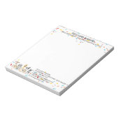 Dogs Confetti Geometric Notitieblok (Linkerzijde)