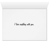 Dogs Cuddling Cute Golden Retriever Corgi Kaart (Binenzijde Horizontaal (Onderkant))