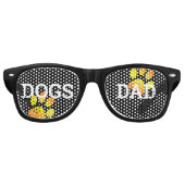 DOGS DAD retro Shades / Fun Party Sunbribril Retro Zonnebril (Voorkant)