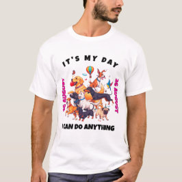 Dogs' Day Out: Fun Design for National Dog Day on T-shirt