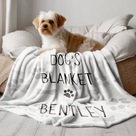 Dog's Deken Hondenkamer Decor Paw Prints Hondenlie