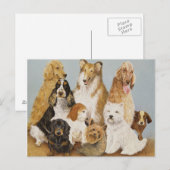 Dogs' Dinner Briefkaart (Voorkant / Achterkant)