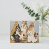Dogs' Dinner Briefkaart (Staand voorkant)