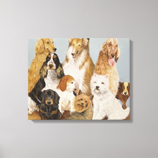 Dogs' Dinner Canvas Afdruk (Voorkant)