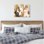 Dogs' Dinner Canvas Afdruk (Insitu (Slaapkamer))