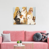 Dogs' Dinner Canvas Afdruk (Insitu (Woonkamer))