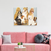 Dogs' Dinner Canvas Afdruk (Insitu (Woonkamer))