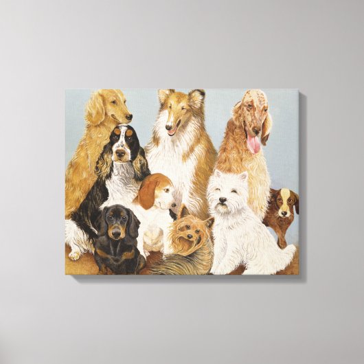 Dogs' Dinner Canvas Afdruk (Voorkant)