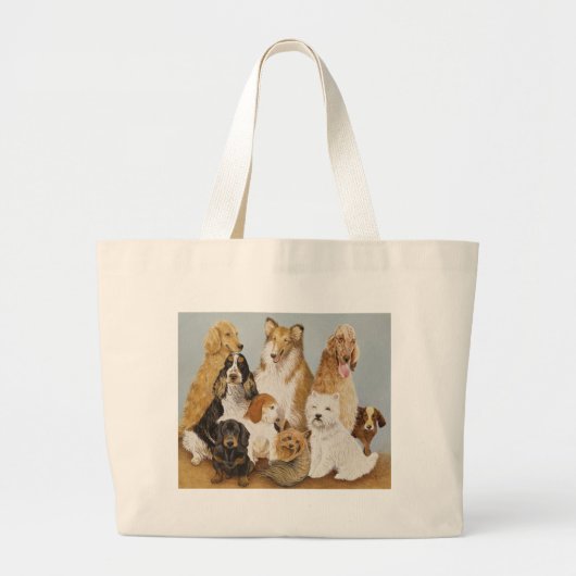 Dogs' Dinner Grote Tote Bag (Voorkant)