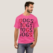 Dogs Dogs Retro Vriend T-shirt (Voorkant volledig)