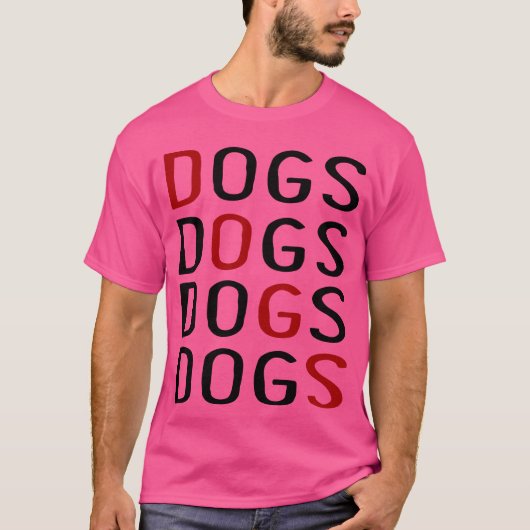 Dogs Dogs Retro Vriend T-shirt (Voorkant)