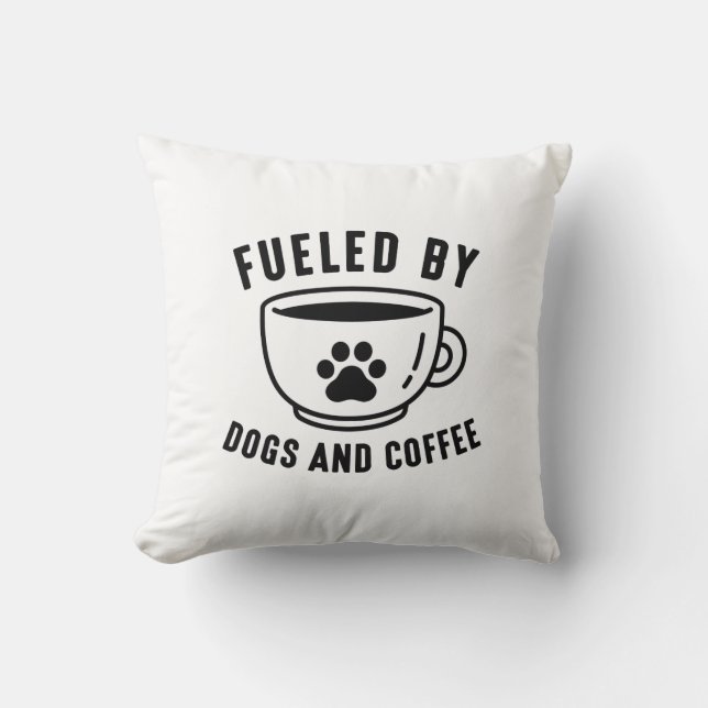 Dogs en koffie kussen (Voorkant)