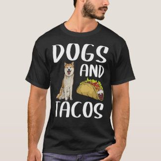 Dogs en Tacos Akita Mexican Food T-shirt