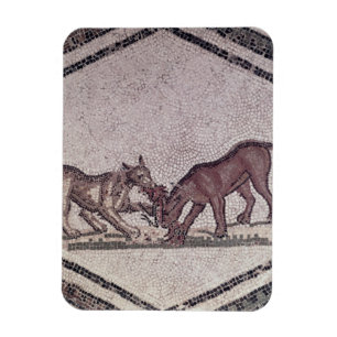 Dogs Fighting for a Bird, Roman, 2e eeuw ( Magneet