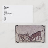 Dogs Fighting for a Bird, Roman, 2e eeuw ( Visitekaartje (Voorkant / Achterkant)