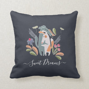 Dogs Floral Bedroom Kussen