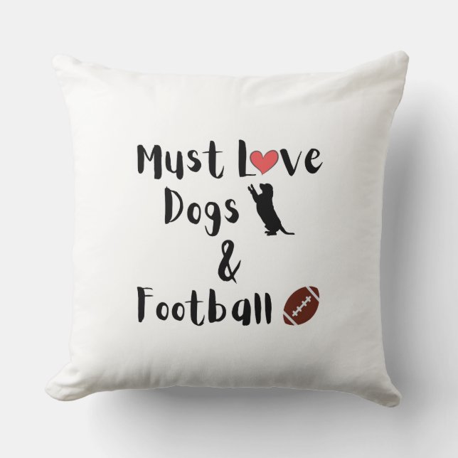 Dogs & Football Gooi kussen (Voorkant)