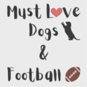 Dogs & Football Sticker (Voorkant)