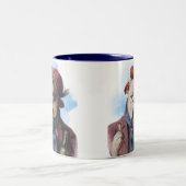 Dogs Funny-Beer Bar Regular Patrons Tweekleurige Koffiemok (Center)