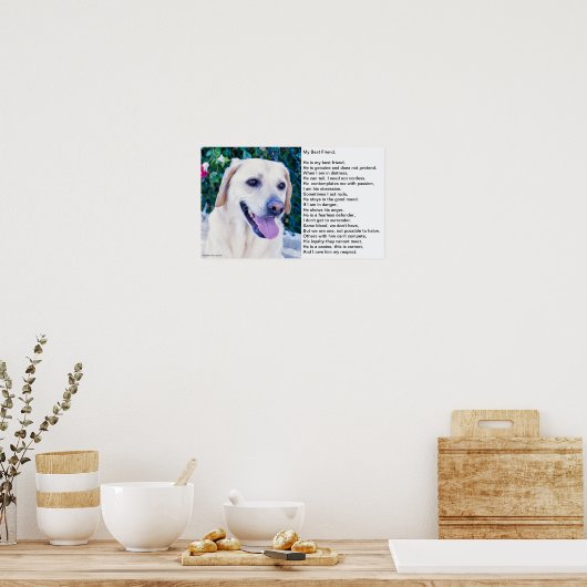 Dog's gedicht poster (Keuken)