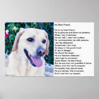 Dog's gedicht poster