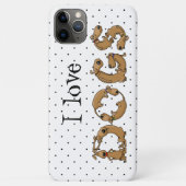 DOGS gespeld in Cute Funny Dog Letters Case-Mate iPhone Case (Achterkant)