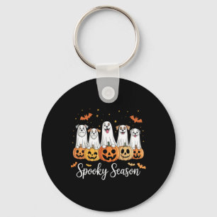 Dogs Ghosts Schattigee Dogs Verkleed als Ghost Fun Sleutelhanger
