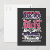 Dogs Gift Best Friend Diamond Pit bull Briefkaart (Voorkant / Achterkant)