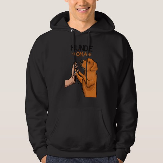 Dogs Grandma Rhodesian Ridgeback Female Hoodie (Voorkant)
