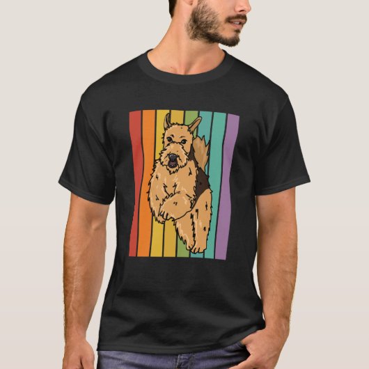 Dogs Guys Who Loves Airedale Terrier  1 T-shirt (Voorkant)