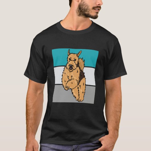 Dogs Guys Who Loves Airedale Terrier T-shirt (Voorkant)