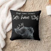 Dogs have Owners, Cats Have Staff Kussen (Deken)