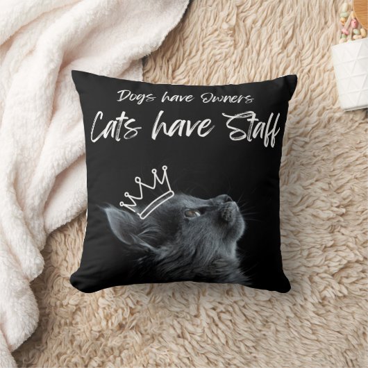 Dogs have Owners, Cats Have Staff Kussen (Deken)