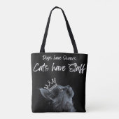 Dogs have Owners, Cats Have Staff Tote Bag (Achterkant)