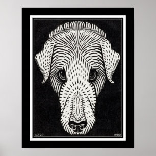 "Dogs Head" ca. 1920, ingediend door Julie de Graa Poster