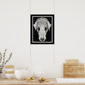 "Dogs Head" ca. 1920, van Julie de Graag Poster (Keuken)