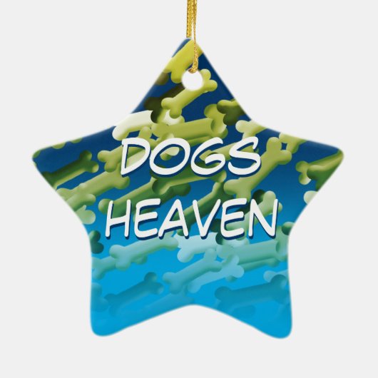 Dogs Heaven Ornament (Achterkant)