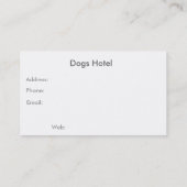 Dogs Hotel Visitekaartje (Achterkant)