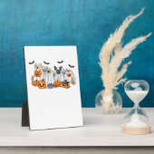 Dogs in Ghost Costumes Halloween Classic T-Shirt Fotoplaat (Zijkant)