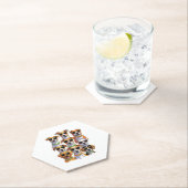 Dogs in sunglasses Paws Hydrated Kartonnen Onderzetters (Insitu)