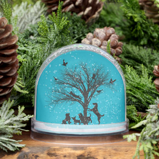 Dogs In the Park Snow Globe Sneeuwbol