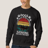 Dogs Kayaking Solves Problems Kayak Kayaker Graphi Trui (Voorkant)
