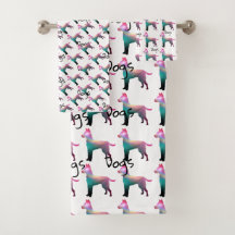 Dogs Logo Badhanddoek Set