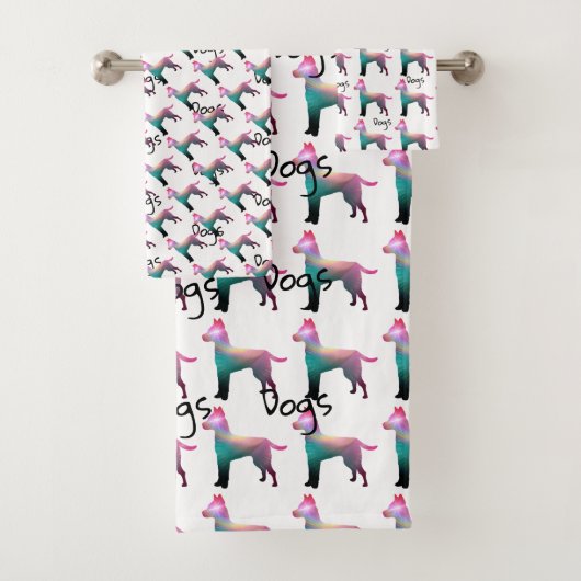 Dogs Logo Badhanddoek Set Bad Handdoek (Insitu)