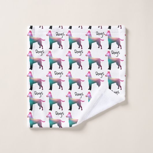 Dogs Logo Badhanddoek Set Bad Handdoek (Wasdoekje)