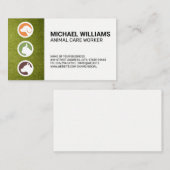 Dogs Logo | grasmat | Dierendienst Visitekaartje (Voorkant / Achterkant)