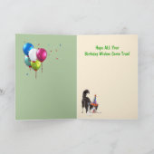 Dogs Love Party Birthday Kaart (Binnen)