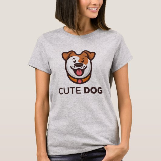 Dogs Lover Cute Dog T-shirt (Voorkant)