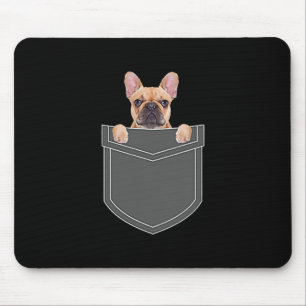 Dogs Lovers   Franse hond in mijn zakdoekje Muismat